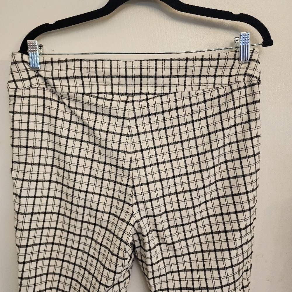 Counterparts White and Black Plaid Pants Petite Large - Picture 11 of 15